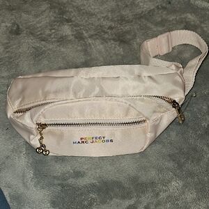 Marc Jacobs Pale Pink Perfect Logo Crossbody Belt Bag